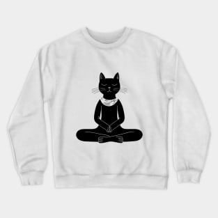 Yoga Cat Crewneck Sweatshirt